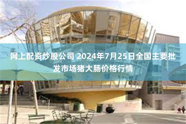 网上配资炒股公司 2024年7月25日全国主要批发市场猪大肠价格行情