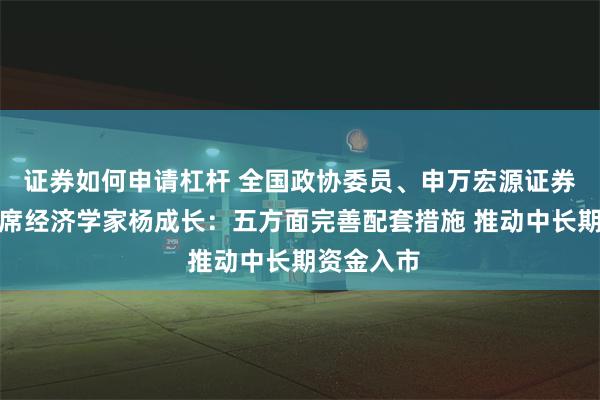 证券如何申请杠杆 全国政协委员、申万宏源证券研究所首席经济学家杨成长：五方面完善配套措施 推动中长期资金入市